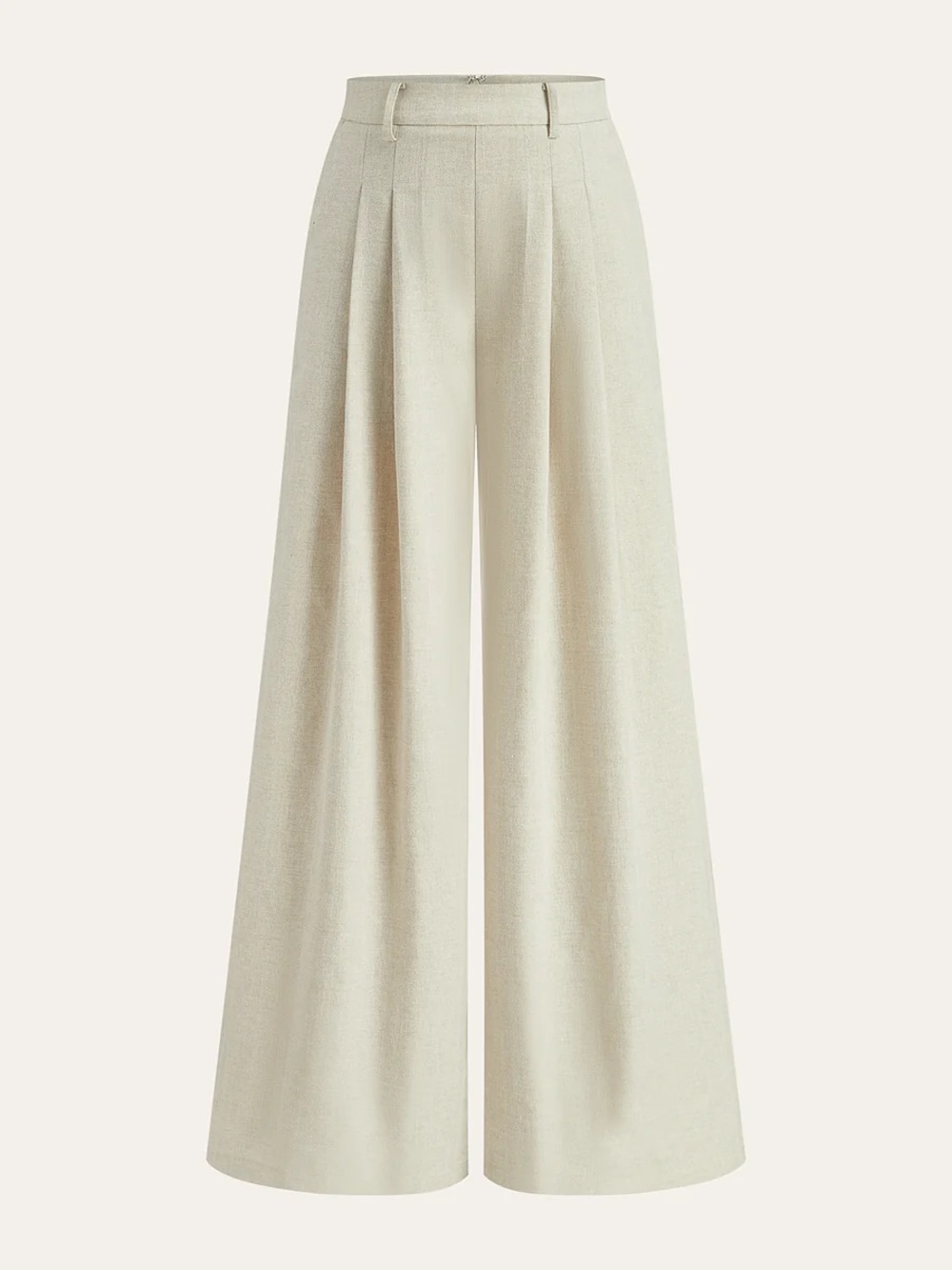 COMMENSE Linen Blend Wide Leg Pants
